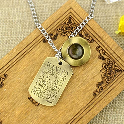 One Piece Luffy Skeleton Pendant Necklace